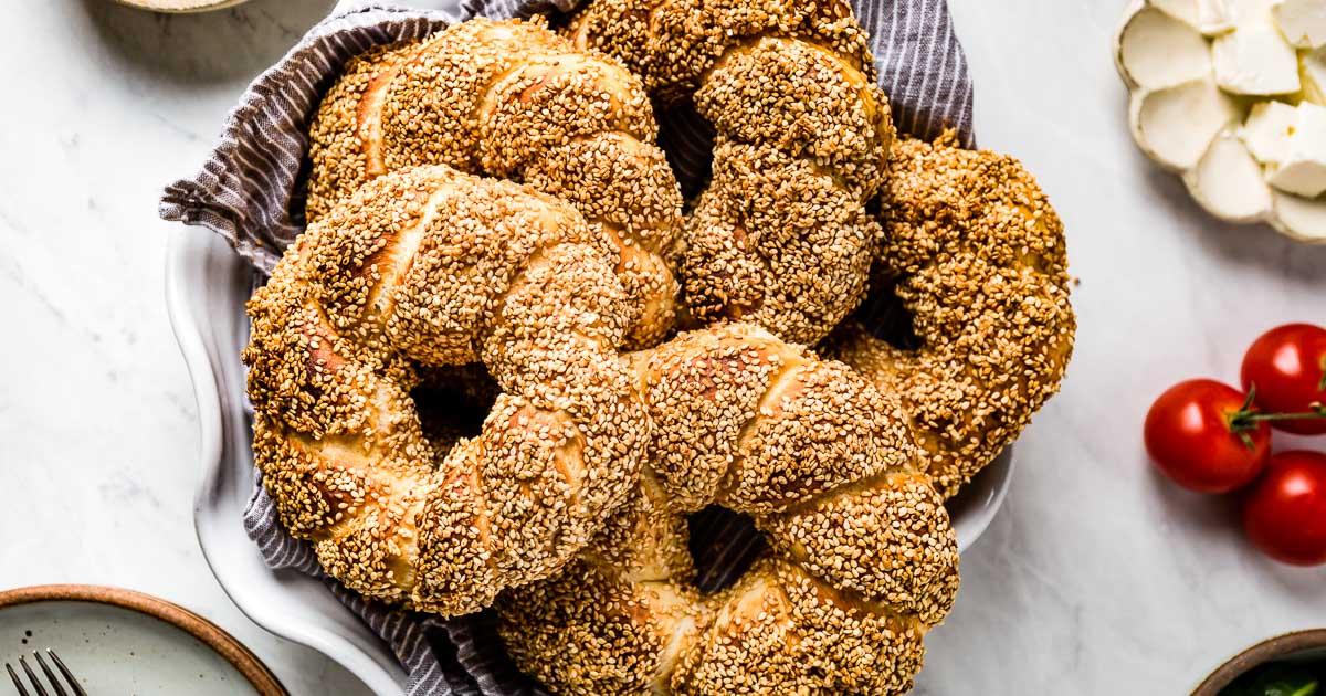 Bake Simit: Honey Sesame Turkish Bagels, Crunchy & Soft
